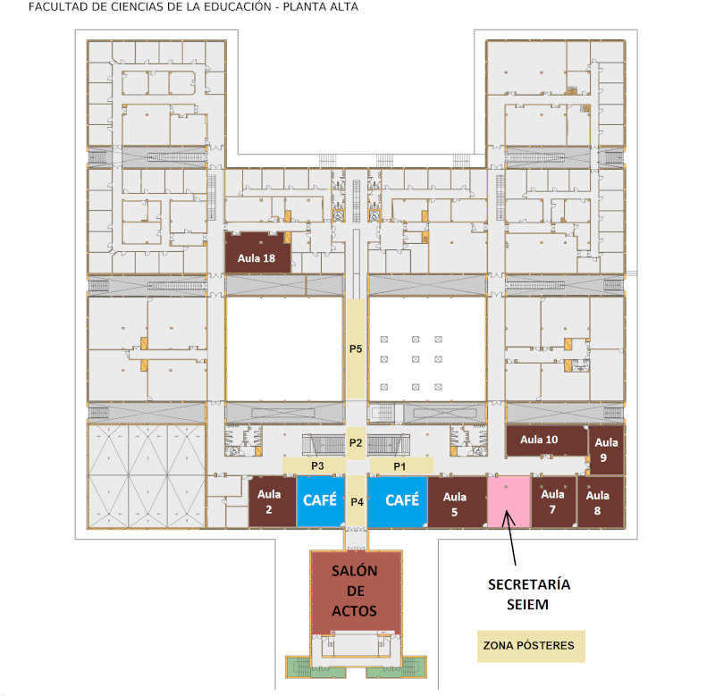 Plano edificio planta alta