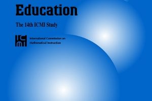 Modelling and Applications in Mathematics Education 